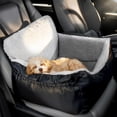 thumbnail image 2 of RIONIMA Dog Car Seat for Small Dogs,Soft Pet Car Travel Home Bed under 25 Lbs,Fully Detachable and Washable Cat Booster Carseats with Storage Pockets and Clip-On Leash Portable Carrier,Black, 2 of 9