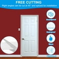 thumbnail image 4 of REGALWOVEN 3 Feet Kerf Weather Stripping Door Seal Self Adhesive PU Foam Weather Strip White, 4 of 6