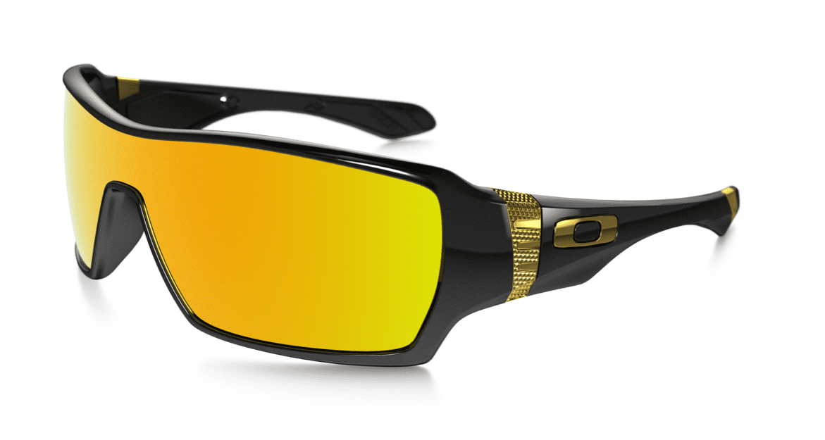 Oakley Offshoot OO9190 07 Shaun White Black 24K Gold Iridium Lens Sunglasses  