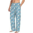 thumbnail image 6 of Hirioo Pelican Reed And Fish for Men's PJ Pajama Pants Sleep Pants Men's Home Trousers with Pockets,S-3XL-Small, 6 of 6
