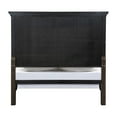 thumbnail image 3 of Flo Queen Bed, Panel Headboard, Dentil Molded Details, Brown Acacia Wood, 3 of 4
