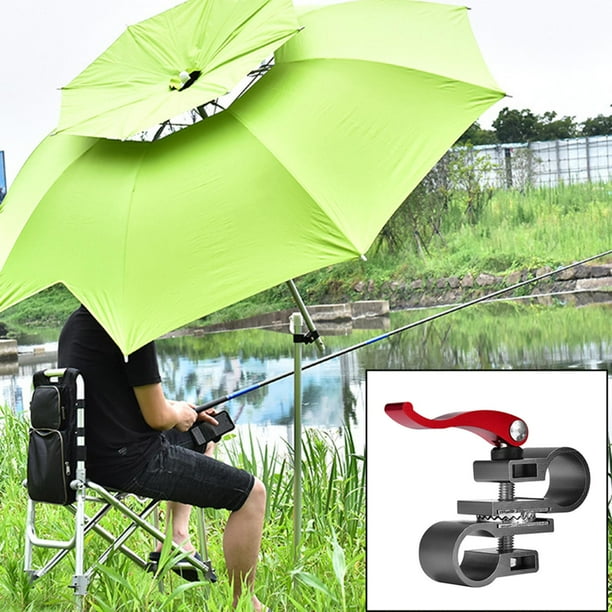 tongina Heavy Duty Fishing Umbrella Holder Fixed Clip Brackets Mount  Accessories Grey 