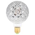 thumbnail image 1 of Bombilla LED vintage de filamento duro, galvanizada, gris, temperatura de color de 2700 K, E27, para lámparas de araña., 1 of 14