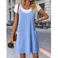 thumbnail image 2 of Vestido Zeagoo con tirantes finos para mujer, verano y playa, L, azul claro, 2 of 5