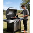 thumbnail image 6 of Carbon Steel Griddle for Gas Grill with Spatula Set, 24" x 10" Flat Top Griddle for Stove Top, Induction & Electric Cooktop, Double Burner Griddle Pan, Nonstick Cookware Griddle Insert, 6 of 15
