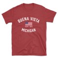 thumbnail image 1 of Buena Vista Michigan Patriot Men's Cotton T-Shirt, 1 of 1