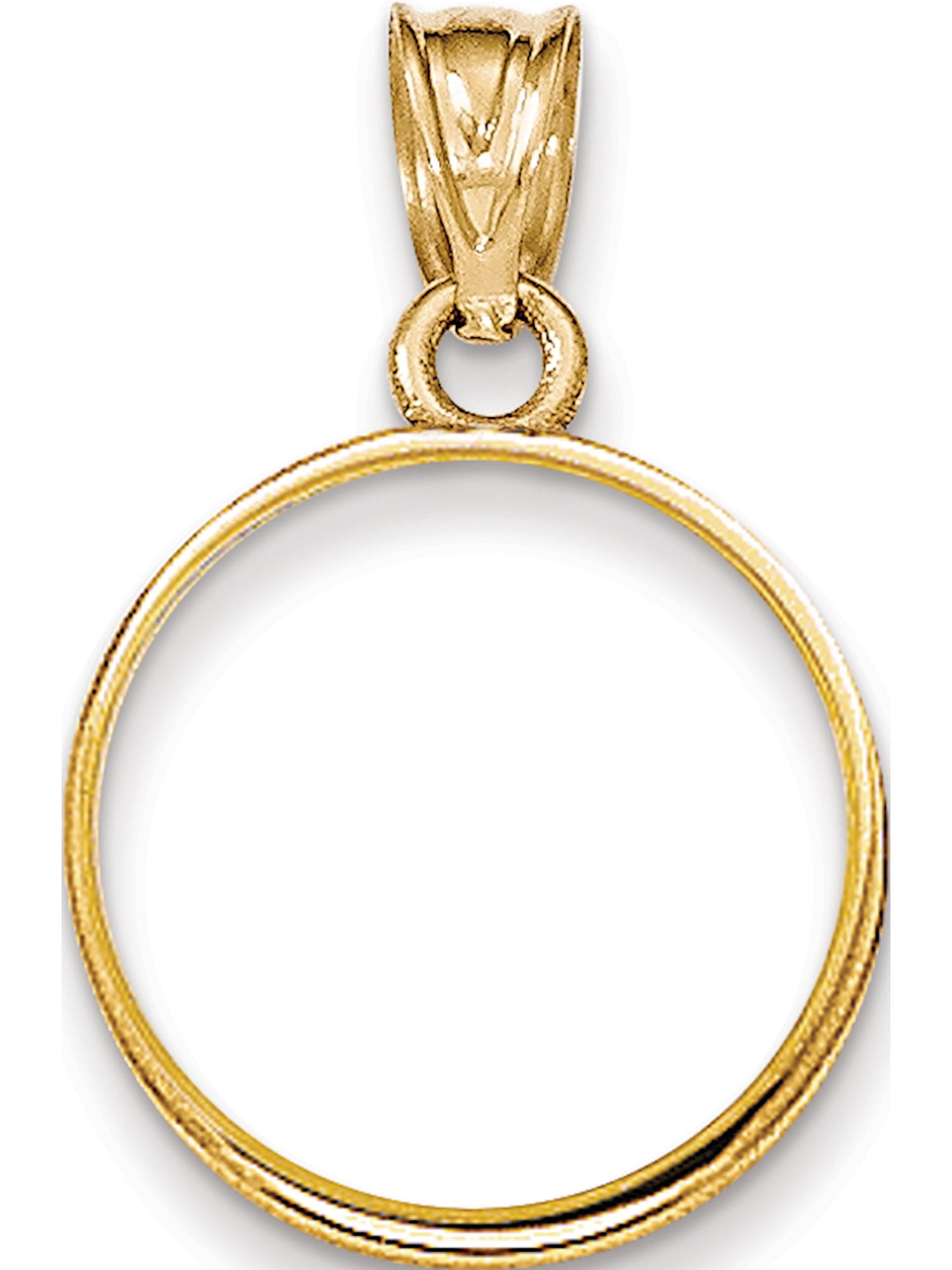 Eagle & Snake Pendant Solid 14k Yellow Gold Charm Diamond Cut Polished Design 