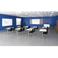 thumbnail image 2 of Premium Dry Erase Markerboard Top Flip Top Table White Wood Laminate, 2 of 9