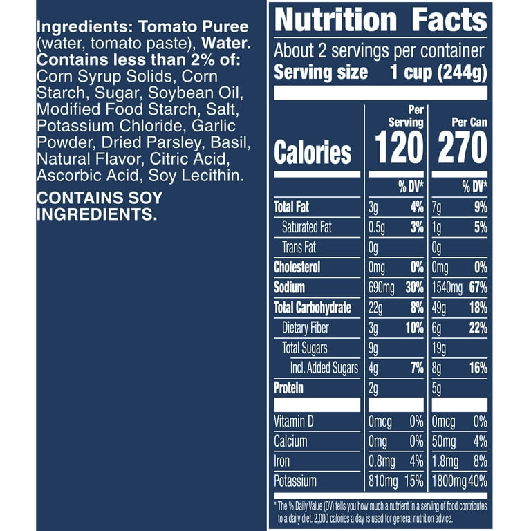 Progresso Soup Label