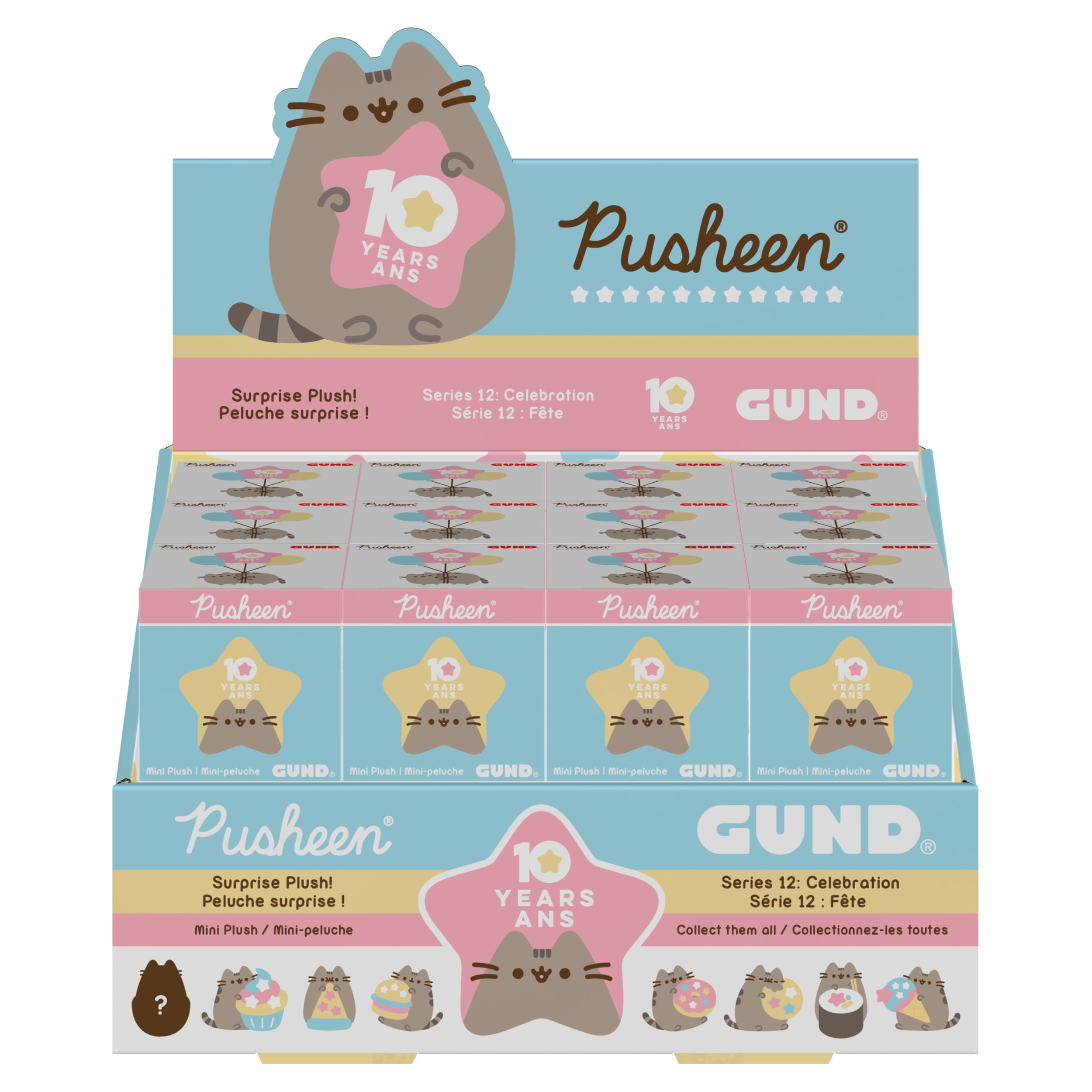 Gund NEW Pusheen Blind Box SUSHI Celebration Anniversary Plush Cat Series 12 
