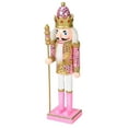 thumbnail image 6 of 30cm Tall Standing Christmas Nutcracker Figurines for Festival Desktop Party Pink, 6 of 9