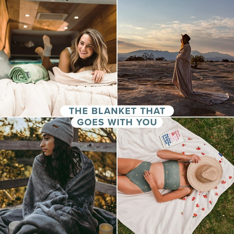 Bare Home Queen Size Microplush Fleece Blanket - 300 GSM
