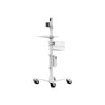 thumbnail image 3 of Compulocks Chariot Roulant Médical - Compatible VESA - Support - pour Tablette - Blanc - sur Pied - pour Compulocks Chariot Roulant Médical - Compatible VESA, 3 of 3
