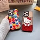 thumbnail image 4 of Katti Cat Colorful Love Joint Casetifg Marca Carcasa Con Caja Funda Para Teléfono Compatible Para iPhone 11 12 13 14 Pro Max 14 Plus A Prueba De Golpes Silicona TPU Espejo Duro Cubierta Trasera, 4 of 4