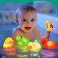 thumbnail image 3 of Juguetes de baño VIBOYLAR con iluminación para animales de granja, 6 unidades, para niños pequeños, 3 of 7