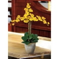 thumbnail image 2 of Nearly Natural Triple Phalaenopsis Silk Orchid Flower Arrangement, Yellow, 2 of 2