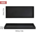 thumbnail image 2 of Deago Countertop and Vanity Tray - 12" Shatterproof Bathroom Tray, Flexible Silicone Soap Tray for Kitchen, Toilet Tank Tray, Bathroom Trays for Counter, Perfume Candle Key Valet Tray, 2 of 8