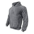 thumbnail image 3 of Chiccall Mens Fleece Hoodies Warm Comfy Fuzzy Hooded Pullover Sweatshirts with Pocket, 3 of 8