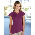 thumbnail image 1 of Tri-Mountain Lilac Bloom Wholesale Hailey LB127 Cap Sleeve Knit Top, X-Large, Concord, 1 of 2