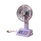 thumbnail image 3 of Ventilador de escritorio ligero con rotación de 360 degree, versátil, portátil, para dormitorio, viajes y dormitorio. violento, 3 of 9
