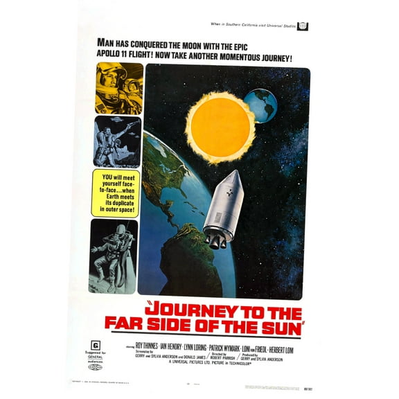 AB Posters Journey To The Far Side Of The Sun Movie Poster 11inx17in Mini Poster 11x17 poster Color Category: Multi, Unframed, Ages: Adults