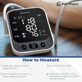 thumbnail image 4 of Path Pharm Premium Blood Pressure Monitor - High Accuracy Blood Pressure Machine for Home Use - Clear LED Display, Adjustable Arm Cuff 22-42cm - Automatic Heart Rate Monitor - USB & Battery Powered, 4 of 7