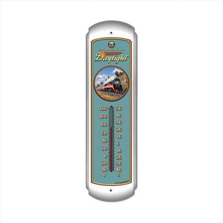 Past Time Signs LG106 Daylight Train And Rail Thermometer