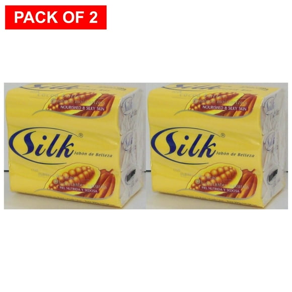 Silk Beauty Bar Cocoa Butter & Natural Moisturizers Nourished & Silky Skin, 3 Bars In 1 Pk, 100g (Pack Of 2)