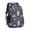 Paisley and Damask, variant on Paisley and Damask Black Pattern Cute School Backpack Bag with Padded Back and Adjustable Shoulder Straps 16.9 X 12.6 X 5.9 Inches