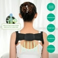 thumbnail image 3 of Corrector de postura antijoroba con soporte lumbar ajustable (negro)., 3 of 6