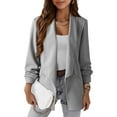 thumbnail image 2 of Wiyuqeen Blazers for Women Business Casual Open Front Long Sleeve Chino Blazer Suits Solid Lapel Collar Fall Cardigans Jacket with Pocket, 2 of 9