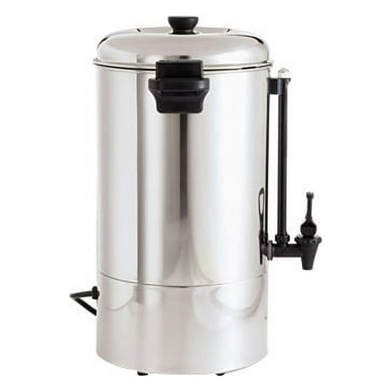 Perossia Commercial Grade Stainless Steel Coffee Urn 80-Cup 12L Double Wall  Large Coffee Maker with Percolator Hot Water Dispenser for Catering Party