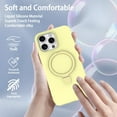 thumbnail image 2 of MKEUDQ-Case for iPhone 11 Case with Magnetic Invisible Stand - MagSafe Compatible, Military Drop Tested, Shockproof Silicone Cover for Women and Men (6.1", 2019) - Yellow, 2 of 4