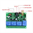 thumbnail image 5 of DC12V 24V 36V 4CH Control Remoto Inalámbrico Interruptor de Luz LED Salida de Relé Radio Transmisor A Prueba de Agua 433MHz Receptor, 5 of 5