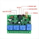 thumbnail image 3 of DC 12V 24V 36V 10A 433MHz Relé Inalámbrico de 4 Canales Receptor de Interruptor de Control Remoto + Transmisor de 4 Canales, 1 Receptor 2 Remotos, 3 of 5