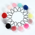 thumbnail image 2 of Pelo de bola de peluche con accesorios para el cabello de bola de dibujos animados para niños y adultos, tocado pequeño de conejo para servir, 2 of 6