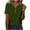 Army Green, variant on Htigea Womens Tops 3/4 Sleeve V Neck Button Down Shirts Business Casual Outfit Basic Tees Summer Top 2025 Army Green,3XL