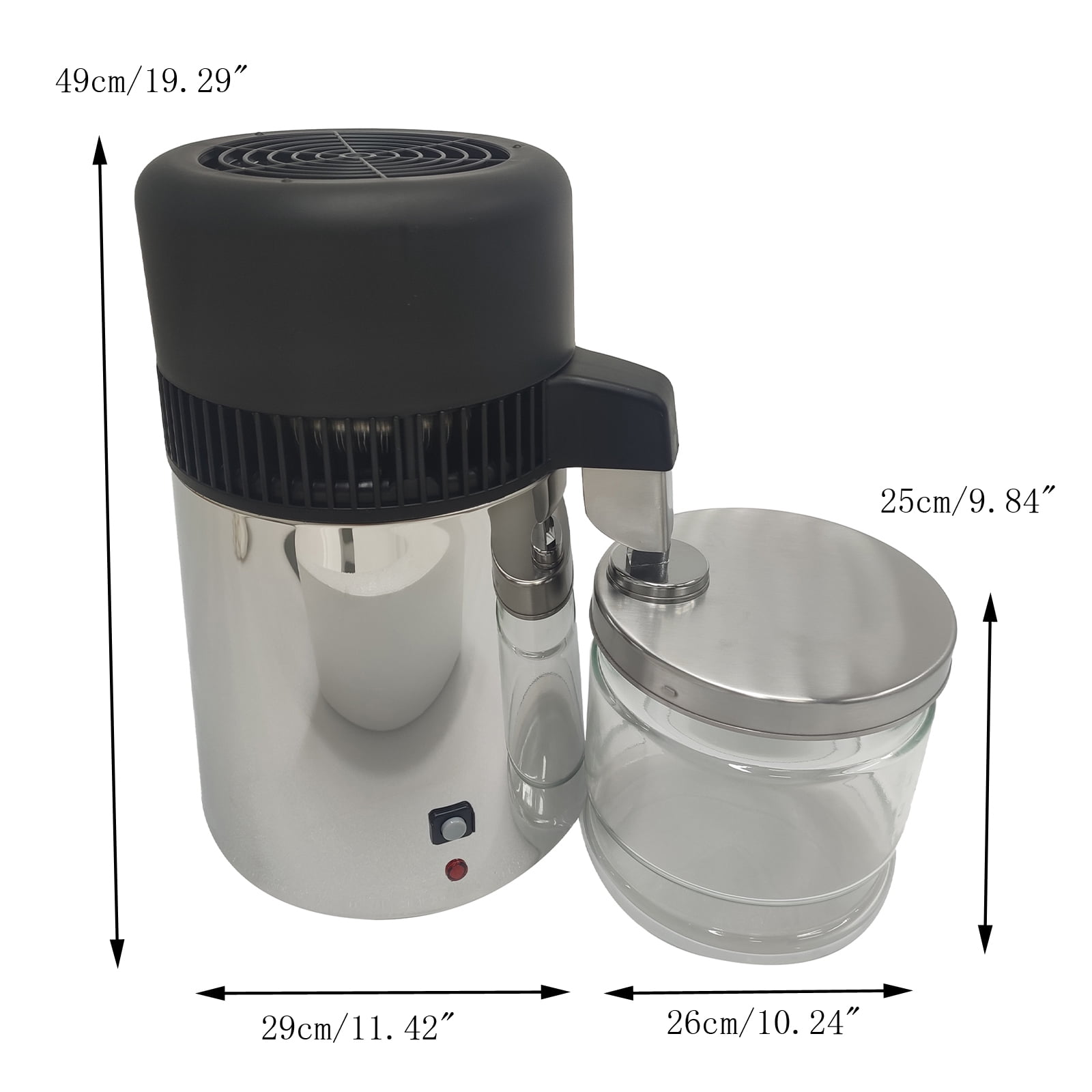 Stainless Steel Water Distiller Automatic Water Distilling Machine 1 Gal