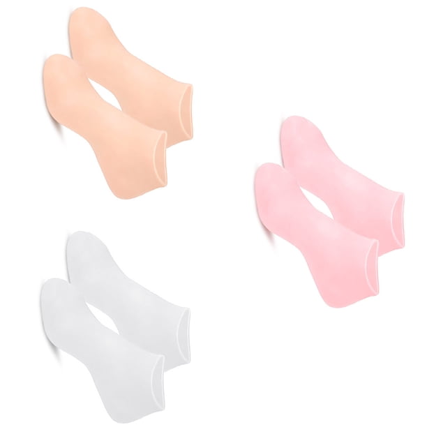Minnieouse 3 pares de calcetines hidratantes para pies, calcetines de pedicura para SPA, calcetines exfoliantes antisecado, reparación de Salud No.2