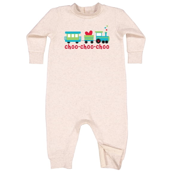 Inktastic Love Train Baby Fleece Romper