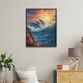 thumbnail image 4 of Paint By Numbers Kit for Adults Beginner - DIY Dolphins Sunset Ocean Wave Blossoms Canvas Painting Kits for Adults, Frameless Paint By Number for Adults for Home Wall Decor 16x20 Inch, 4 of 7