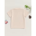 thumbnail image 6 of Aojekbee Toddler Boys Birthday Shirts Fashion Short Sleeve Round Neck Excavator Letter Print Tops Kid T-Shirts, 6 of 10
