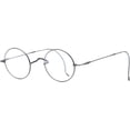 thumbnail image 2 of Agstum Retro Round Titanium Optical Eyeglasses Frame Wire Rim Cable Temples No Nose Pads, 2 of 6