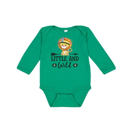 

Inktastic Little and Wild Tribal Lion Gift Baby Boy or Baby Girl Long Sleeve Bodysuit