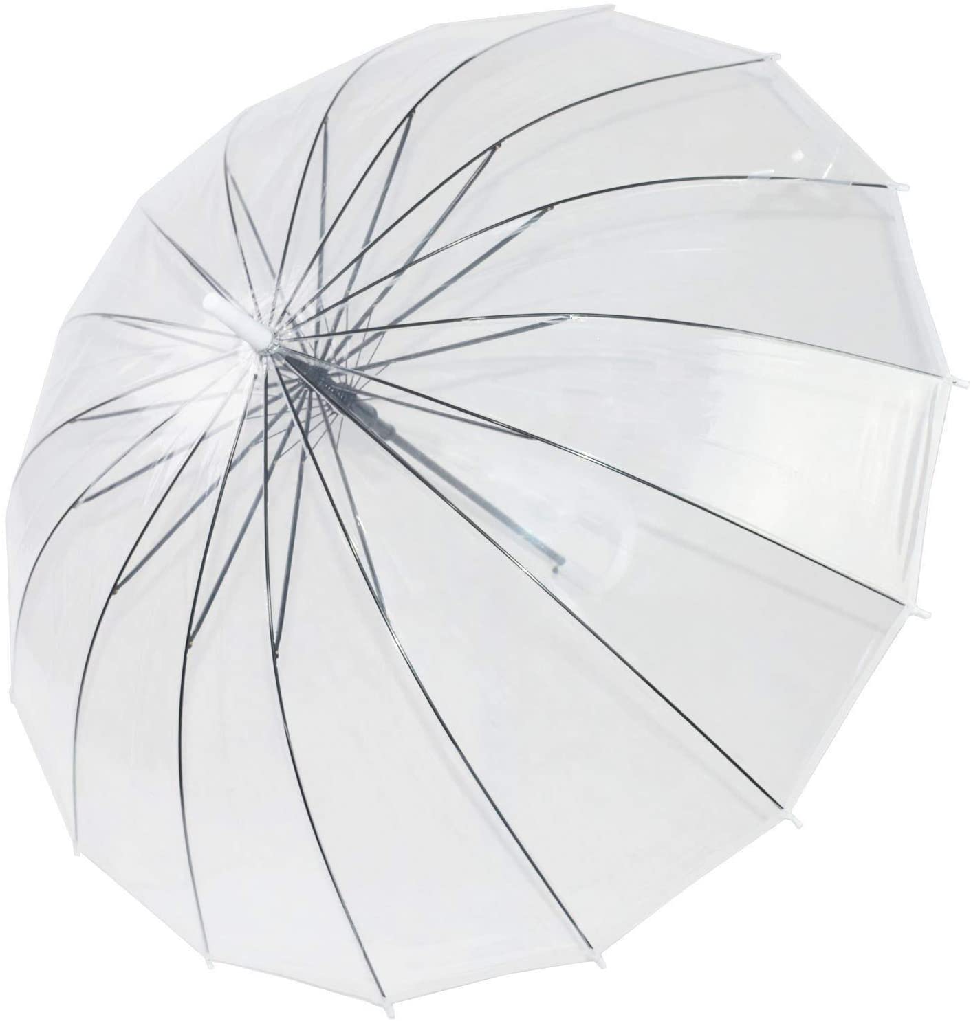 Clear Bubble Travel Umbrella Automatic Open 16 Steel Ribs Extra Large