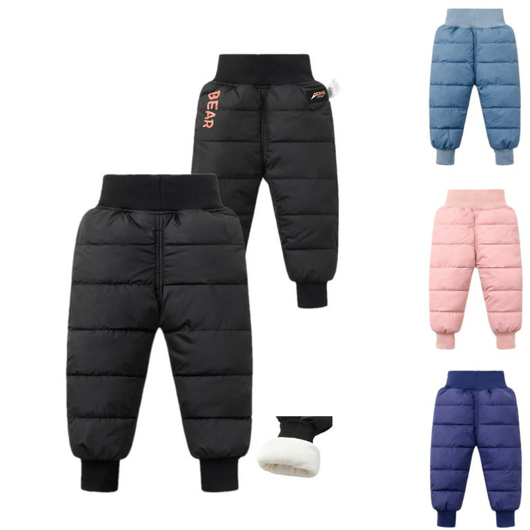Esho 9M-5T Toddler Boys Girls Winter Warm Down Pants Kids Lightweight Snow  Pant Trousers