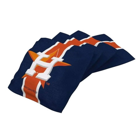 - Houston Astros 4-Pack Striped Cornhole Bean Bags Set - No Size