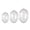 A001- Style A, variant on Easter Candy Filling Eggs - Transparent Fillable Egg Ornaments with Hanging Loop for Easter Egg Hunts, Kids Craft Projects, Party Decorations, Home Displays