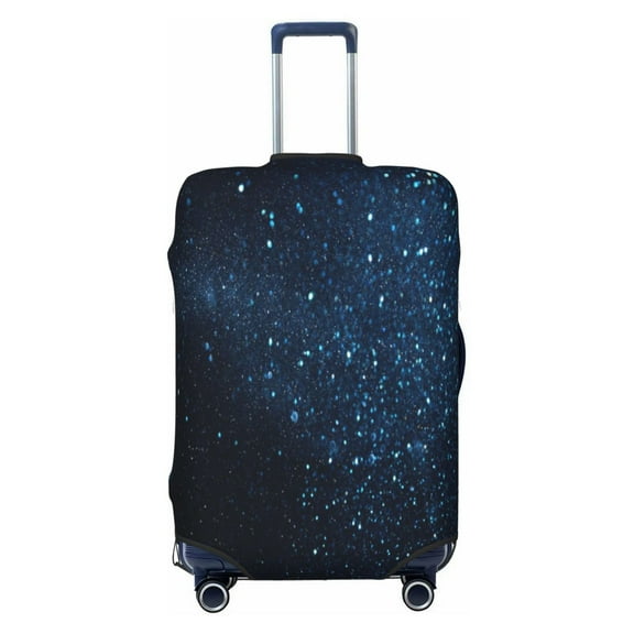 Vsdgher Blue Glitter Retro Print Luggage Cover Washable Suitcase Cover Protector Anti-scratch Suitcase cover Fits 18-32 Inch Luggage
