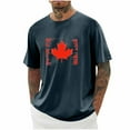 thumbnail image 1 of Styesk T-Shirts pour Homme Imprimé Col Rond Décontracté Mode Manches Courtes Chemisiers Col Rond Chemises, 1 of 3